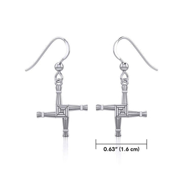 Brigids Cross Earrings TER983 - Jewelry